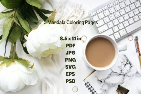 10 Mandalas Coloring Pages: Graphics & Coloring Pages Amp