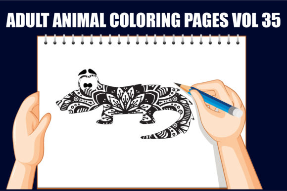 A Mandala Animal Design for Embroidery Projects