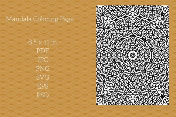 Abstract Mandala Coloring Page–Graphics, Coloring Pages Amp