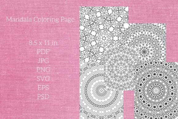 Abstract Mandala Coloring Pages Amp Graphics Review