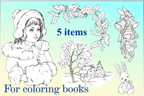 Christmas Coloring Book Adults Graphic Review