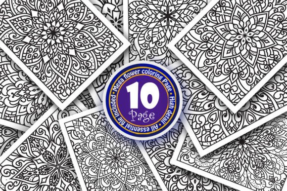 Complex Mandala Coloring Book Page: Graphics & Amp