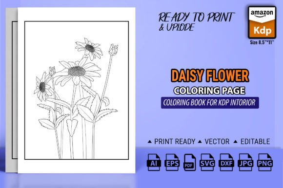 Daisy Flower Coloring Pages Books Graphics Amp