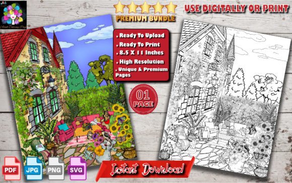 Fantastic Garden Graphics & Coloring Pages Amp Review