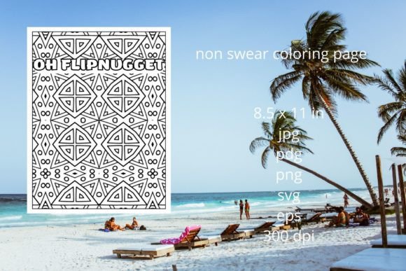 Flipnuggets Coloring Page: Graphics & Coloring Pages Amp Review