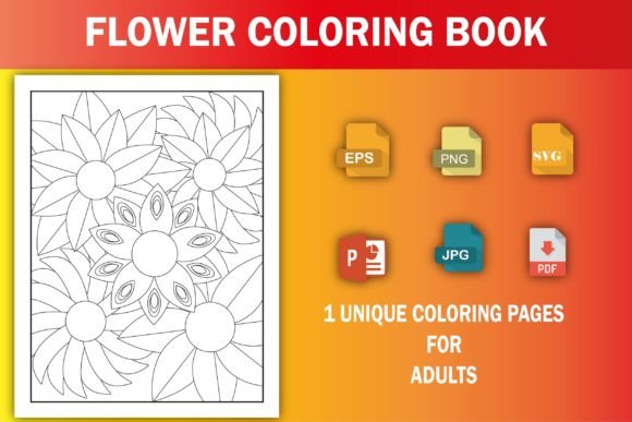 Flower Coloring Book Graphics & Coloring Pages Amp Review