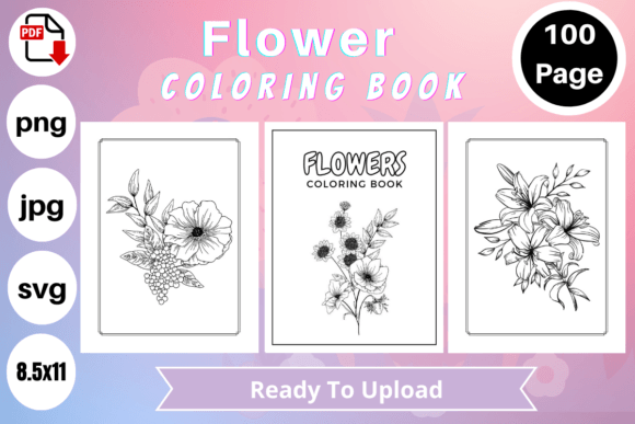 Flowers Coloring Book: Graphics & Coloring Pages Amp Review