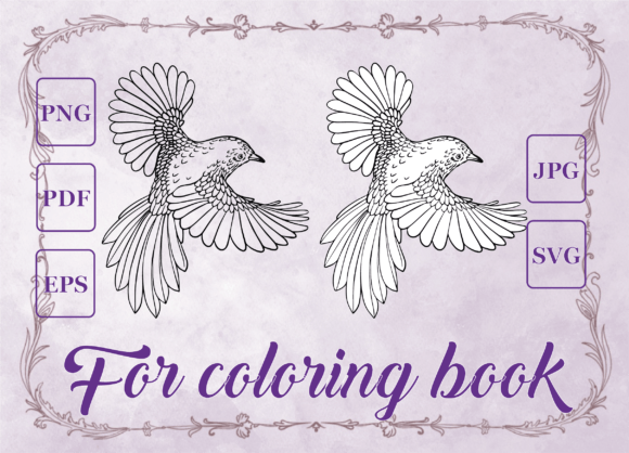 Flying Bird Vector: Coloring Pages Amp Graphics Review