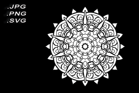 Geometric Mandala Art Coloring Page: Graphics & Coloring Pages Amp