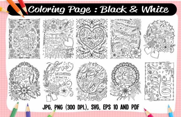 Inspirational Coloring Page 4: Graphics & Coloring Pages Amp