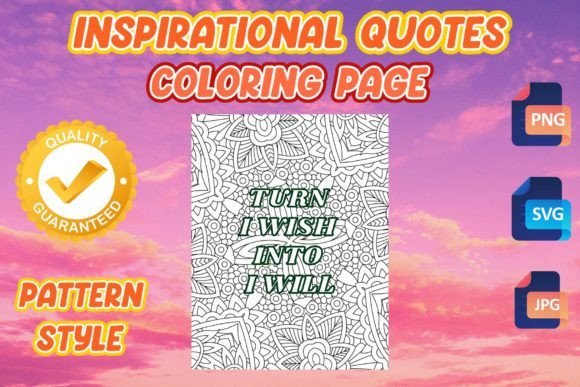 Inspirational Quotes Pattern Coloring 9 Graphics Review