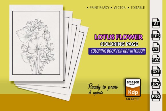 Lotus Coloring Page Book Pencil Drawn: Coloring Pages Amp Graphics