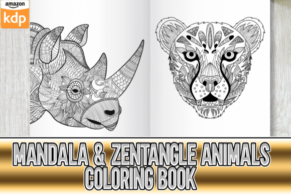 Mandala Animals Coloring Book KDP: Embroidery Designer Review