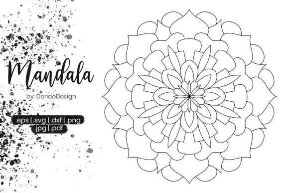 Mandala Coloring Page Vol.32: Graphics & Coloring Pages Amp Review