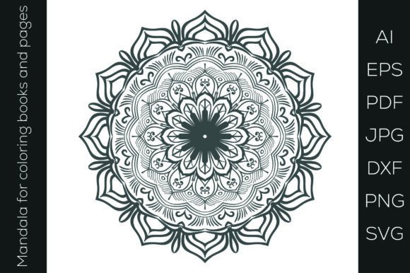 Mandala Coloring Page Vol. 43: Graphics & Coloring Pages Amp
