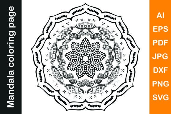 Mandala Coloring Pages Vol. 26 Graphics & Coloring Pages Amp
