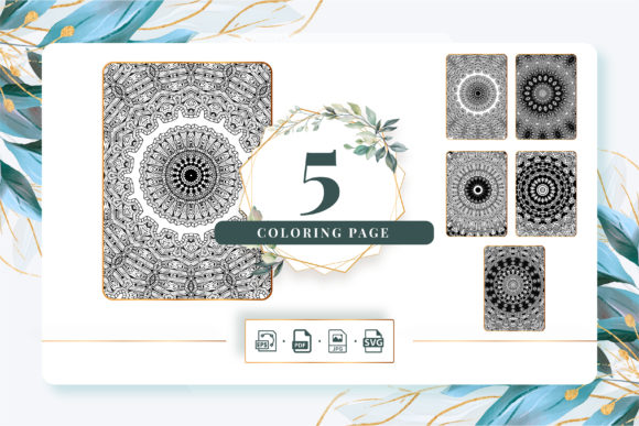 Mandala Graphics: Coloring Pages Bundle KDP Pack 247