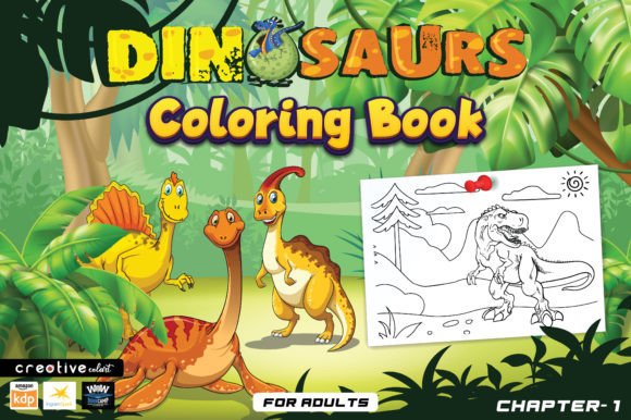 Stitching Dinosaurs: Dianosaurs Coloring Book Chapter 1